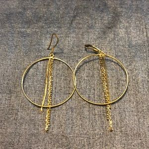 Gold Circle Earrings
